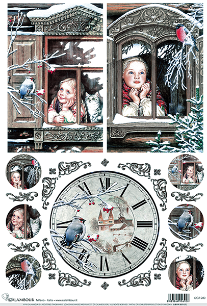 Carta da Découpage Natale (DG-280)
