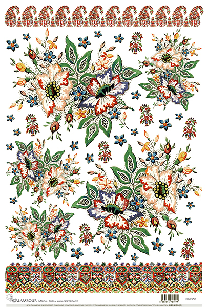 Carta da Découpage Fiori (DG-295)