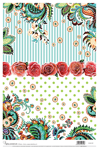 Carta da Découpage Fiori (DG-297)