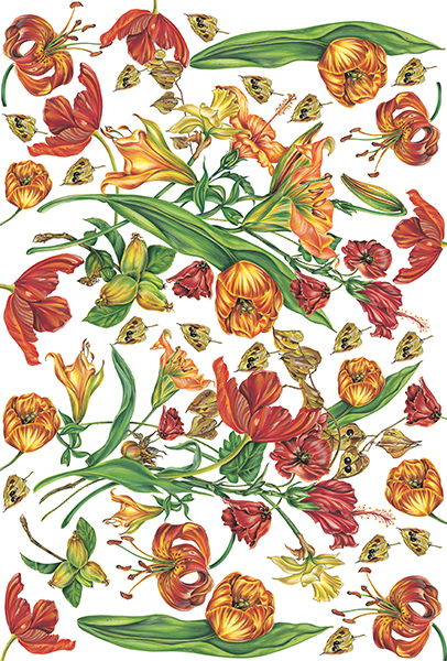 Carta da Découpage Fiori (CAL-110)