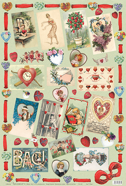Carta da Découpage Amore (EASY-263)