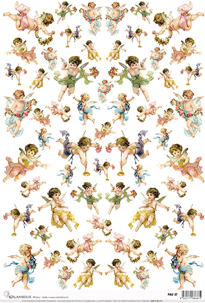 Carta da Découpage Angioletti (PAU-37)