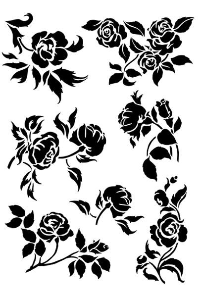 Stencil Fiori (SCB-114) - Calambour