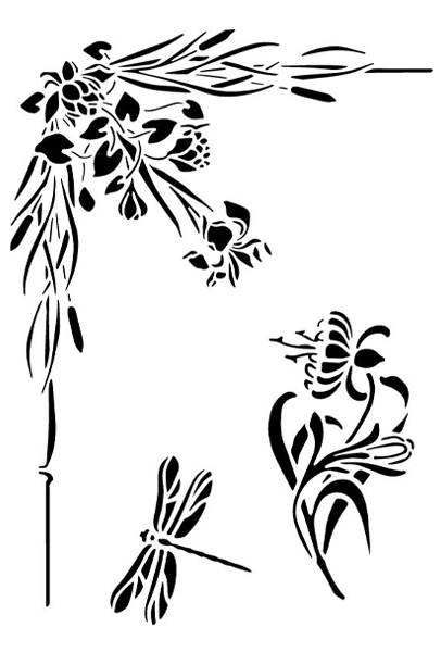 Flowers Stencil (SCM-214)