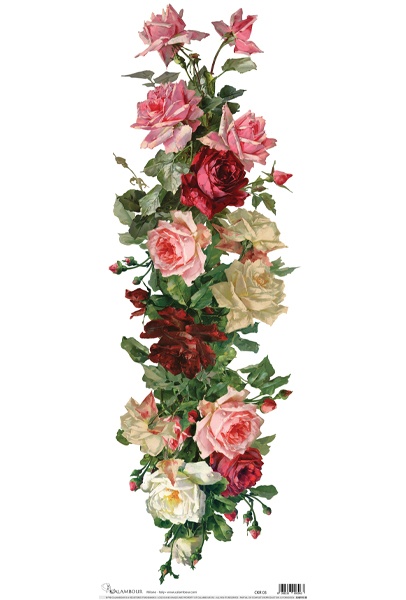 Carta da Découpage Fiori (CKE-03)