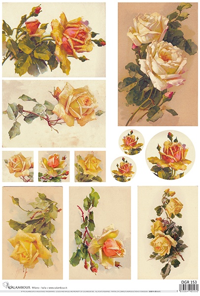 Decoupage Paper Flowers (DG-153)