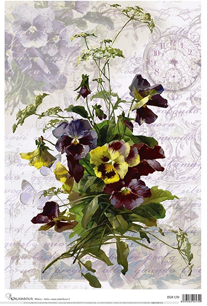 Decoupage Paper Flowers (DG-170)