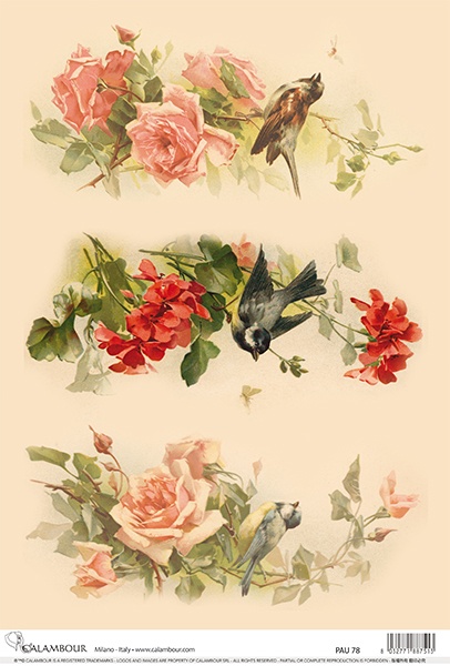 Decoupage Paper Flowers (PAU-78)