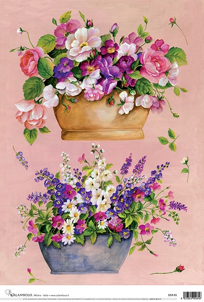 Carta da Découpage Fiori (DG-85)